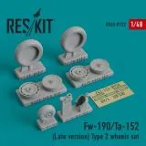 Fw 190/ Ta-152 (Late version) type 2 wheels 1:48