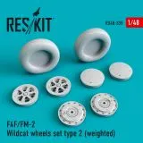 F4F/FM-2 "Wildcat" wheels set type 2 1:48