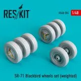 SR-71 "Blackbird" wheels set 1:48 SR-71 "Blackbird" wheels set 1:48