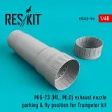 MiG-23 (ML, MLD) exhaust nozzle parking & fly position 1:48