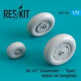 He.162 "Salamander" / "Spatz" wheels 1:72