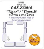 GAZ-233014 Tiger / Tiger-M mask for Zvezda 1:35 GAZ-233014 Tiger / Tiger-M mask for Zvezda 1:35