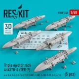 Triple ejector rack A/A37B-6 (TER-7) 1:48