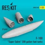 F-100 "Super Sabre" 200 gallon fuel tanks 1:32 F-100 "Super Sabre" 200 gallon fuel tanks 1:32