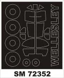 Vickers Wellesley I mask for Valom 1:72 Vickers Wellesley I mask for Valom 1:72