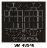 Zlin 126/226 mask for Eduard 1:48