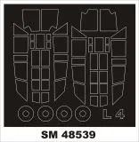 L-4 Grasshopper mask for Special Hobby 1:48 L-4 Grasshopper mask for Special Hobby 1:48