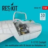 F-111C cockpit set late for Hobby Boss 1:48 F-111C cockpit set late for Hobby Boss 1:48