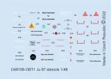 Ju 87 stencils 1:48