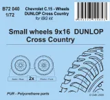 Chevrolet C.15A wheels small type 9x16 Dunlop 1:72