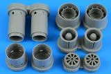 Rafale exhaust nozzles for Hobby Boss 1:48