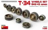 T-34 wheels set 1942-43 series 1:35