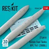 Rafale Fuel Tanks RPL 741 (2000L) 1:48 Rafale Fuel Tanks RPL 741 (2000L) 1:48