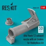 BAe Hawk T.2 exhaust nozzle w/ air brakes for HobbyBoss 1:48 BAe Hawk T.2 exhaust nozzle w/ air brakes for HobbyBoss 1:48
