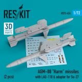 AGM-88 "Harm" with LAU-118 & adapter for Su-27 1:72
