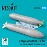 230 gallon fuel tanks (AFMS) for AH-64, MH-60 1:72 230 gallon fuel tanks (AFMS) for AH-64, MH-60 1:72