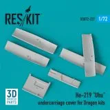 He 219 "Uhu" undercarriage covers for Dragon 1:72