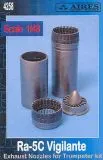 RA-5C Vigilante exhaust nozzles for Trumpeter 1:48 RA-5C Vigilante exhaust nozzles for Trumpeter 1:48