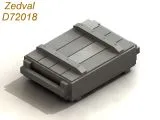 Russian ammunition boxes (cartridges) 1:72