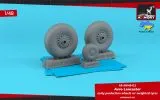 Avro Lancaster wheels early type w/ weighted tyres 1:48