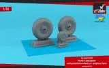 Avro Lancaster wheels mid type 1:72