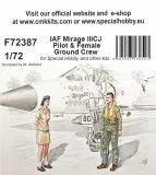 IAF Mirage IIICJ Pilot & Female Ground Crew 1:72