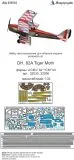 DH. 82 Tiger Moth P.E. set for ICM 1:32
