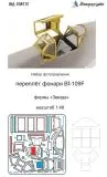Bf 109F Cockpit canopy for Zvezda 1:48 Bf 109F Cockpit canopy for Zvezda 1:48