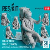 MIRAGE 2000C, 2000-5 France pilot sitting 1:48