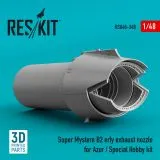 Super Mystere B2 early exhaust nozzle 1:48