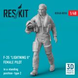 F-35 "Lightning II" female pilot type 2 1:48