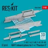 F-4 "Phantom II" NAVY inboard pylons 1:48