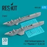 F-4 "Phantom II" USAF Outboard pylons 1:72