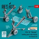 F/A-18 "Hornet" landing gears with wheels for Kinetic 1:48