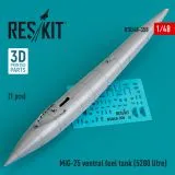 MiG-25 ventral fuel tank (5280 litre) 1:48 MiG-25 ventral fuel tank (5280 litre) 1:48