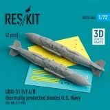 GBU-31 (V) 4/B thermally protected bombs U.S. Navy 1:72