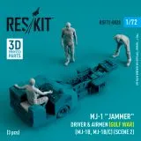 MJ-1 "Jammer" Driver & airmens (Gulf War) (MJ-1B/C) (scene 2) 1:72 MJ-1 "Jammer" Driver & airmens (Gulf War) (MJ-1B/C) (scene 2) 1:72