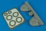 C-47 Dakota wheels & paint masks 1:48