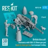 British Aircraft mechanics with SUU-23 20mm gun pod 1:72 British Aircraft mechanics with SUU-23 20mm gun pod 1:72