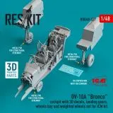 OV-10A "Bronco" cockpit, landing gears, wheels bay 1:48