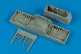 F-102A Delta Dagger wheel bays for Mono./ Hase 1:48 F-102A Delta Dagger wheel bays for Mono./ Hase 1:48