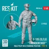 F-105 (B, D) "Thunderchief" pilot (type 1) 1:48