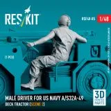 US NAVY A/S32A-49 driver Deck Tractor (scene 2) 1:48