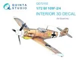BF 109F-2/4 interior for Eduard 1:72 BF 109F-2/4 interior for Eduard 1:72