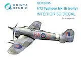 Hawker Typhoon Mk.1b (early) Interior for Brengun 1:72 Hawker Typhoon Mk.1b (early) Interior for Brengun 1:72