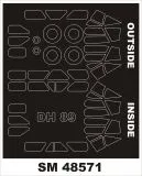 DH.89 Dragon Rapide mask for Armory 1:48