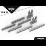 MiG-31 pilons - AKU, APU 1:72