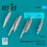 F-111 (A,D,E) Pivot pylons w/ LAU-105 1:72