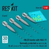 Mk.83 bombs with MAU-91 thermally protected 1:48