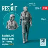Rafale (C, M) female pilot (standing - type 2) 1:48 Rafale (C, M) female pilot (standing - type 2) 1:48